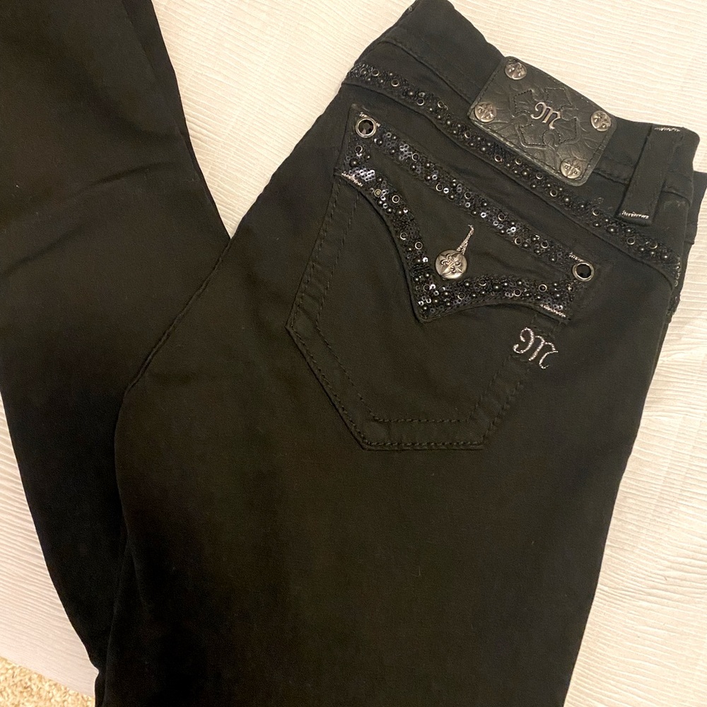 Black miss me jeans